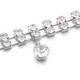 Silver Rhinestone Drop Diamante Belt